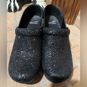 Danskos black sparkle